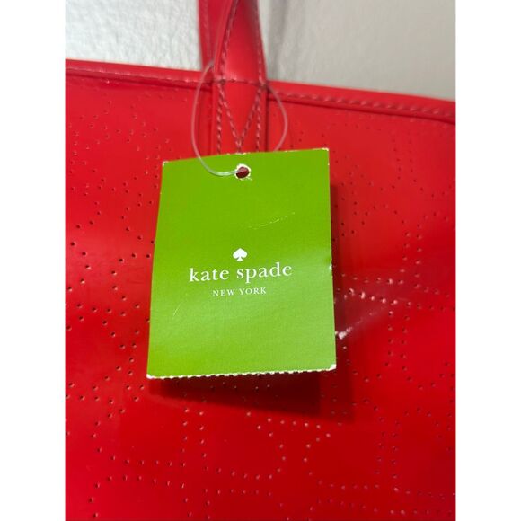 NWT Kate Spade New York Red Harmony Metro Tote Handbag Purse - Picture 4 of 8
